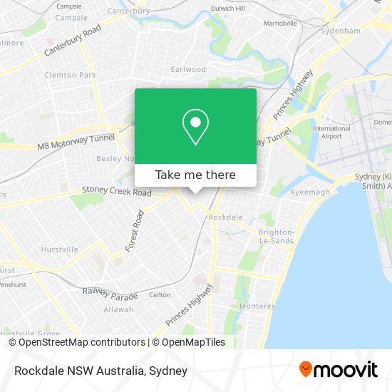 Mapa Rockdale NSW Australia