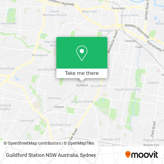 Mapa Guildford Station NSW Australia