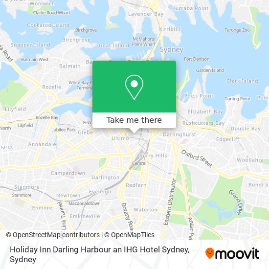 Holiday Inn Darling Harbour an IHG Hotel Sydney map