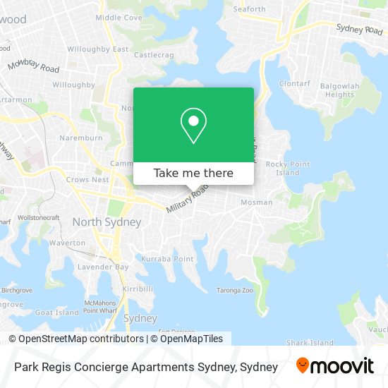 Park Regis Concierge Apartments Sydney map