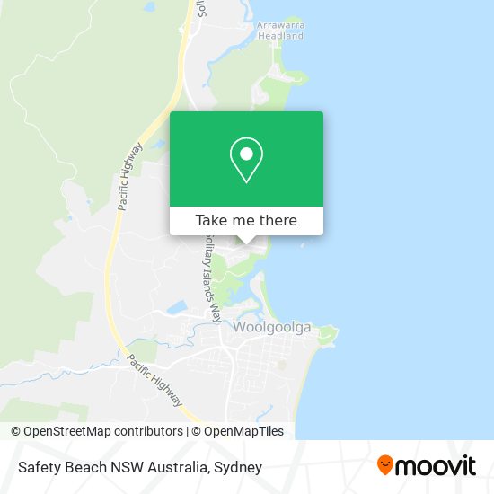 Safety Beach NSW Australia map