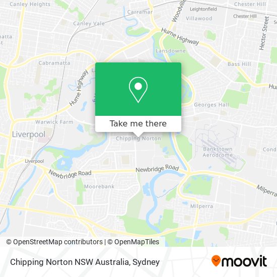 Chipping Norton NSW Australia map