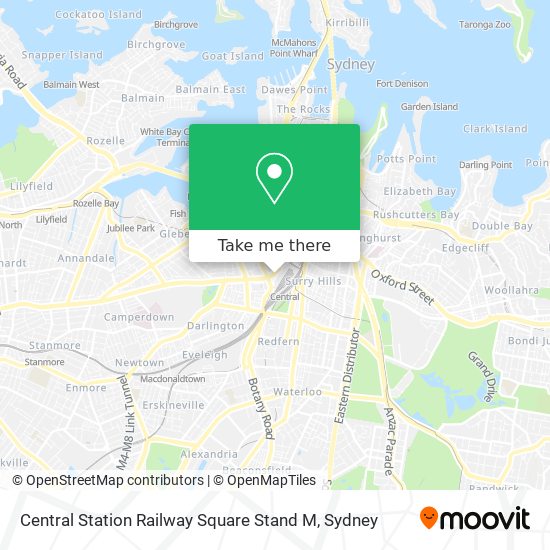 Central Station Railway Square Stand M map