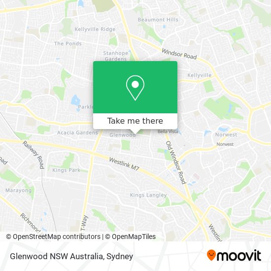 Glenwood NSW Australia map