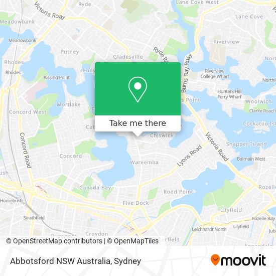 Abbotsford NSW Australia map