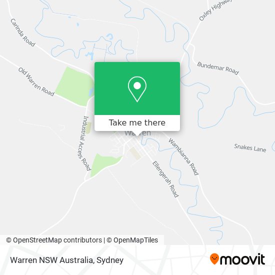 Mapa Warren NSW Australia