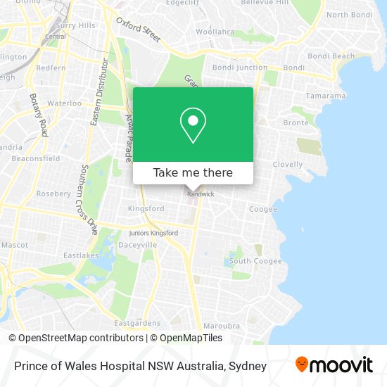 Mapa Prince of Wales Hospital NSW Australia