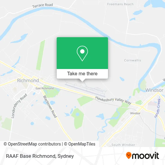 RAAF Base Richmond map