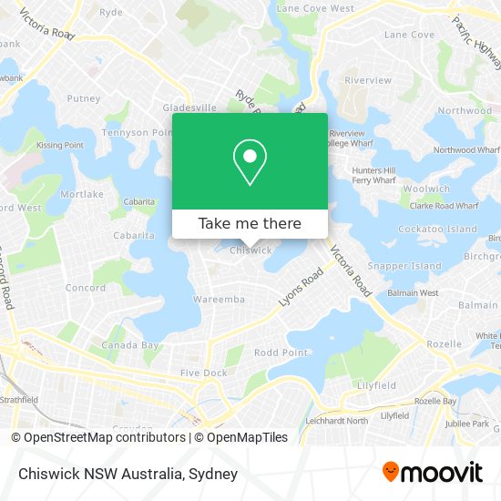Chiswick NSW Australia map