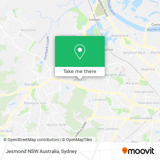 Mapa Jesmond NSW Australia