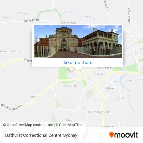 Bathurst Correctional Centre map