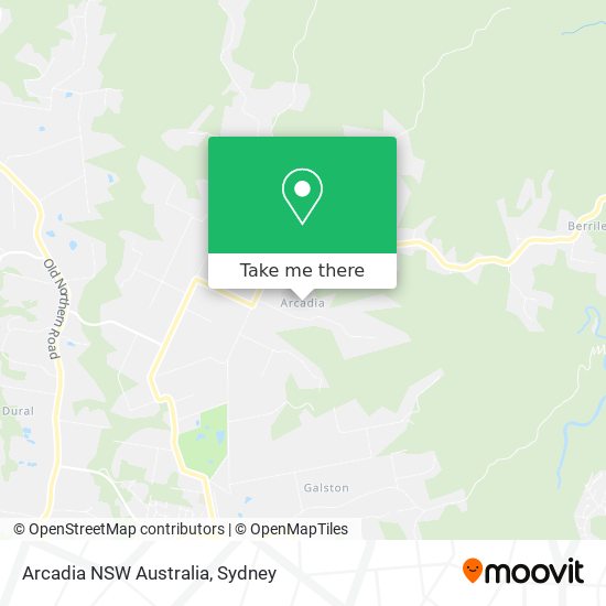 Mapa Arcadia NSW Australia
