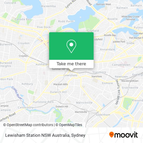 Mapa Lewisham Station NSW Australia