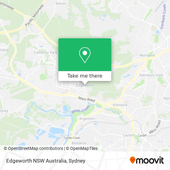 Edgeworth NSW Australia map