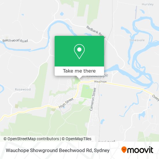 Wauchope Showground Beechwood Rd map