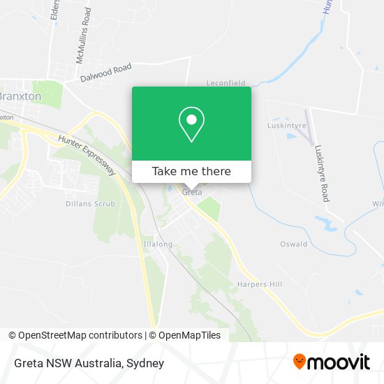 Mapa Greta NSW Australia