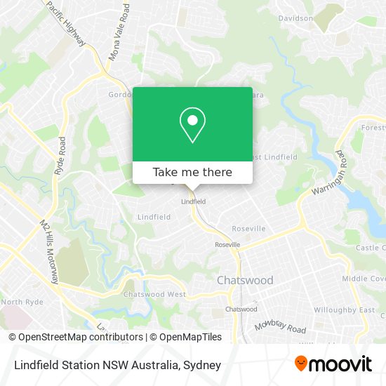 Mapa Lindfield Station NSW Australia