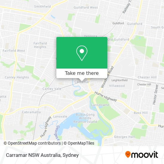 Carramar NSW Australia map