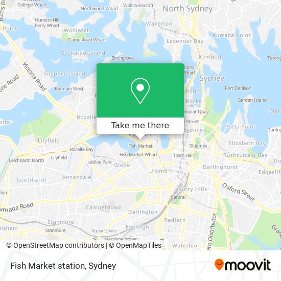 Mapa Fish Market station
