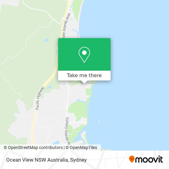 Mapa Ocean View NSW Australia