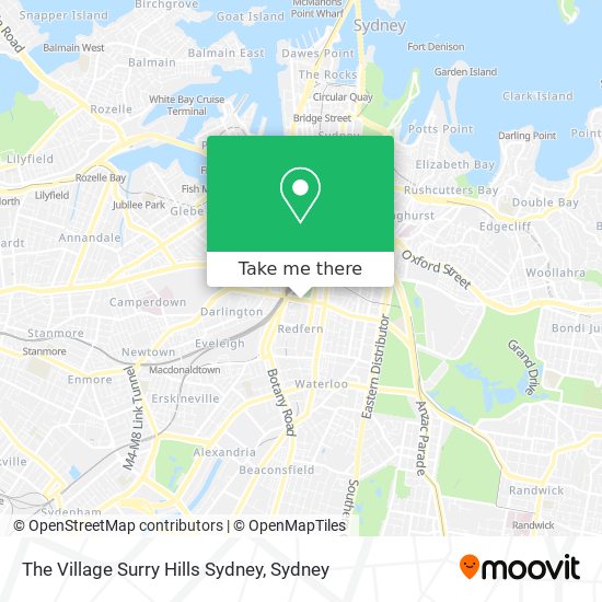 The Village Surry Hills Sydney map