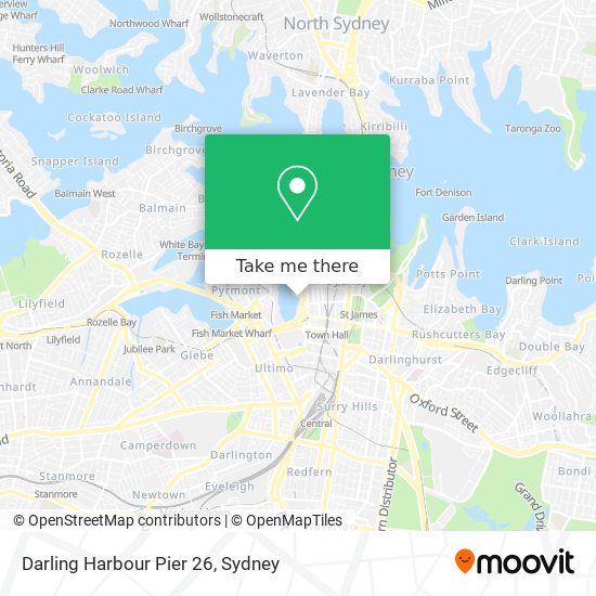 Darling Harbour Pier 26 map