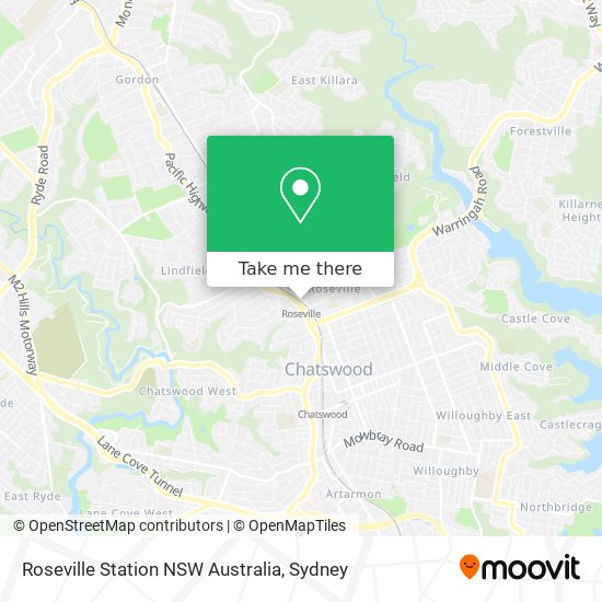 Roseville Station NSW Australia map