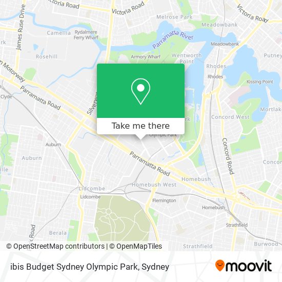 ibis Budget Sydney Olympic Park map