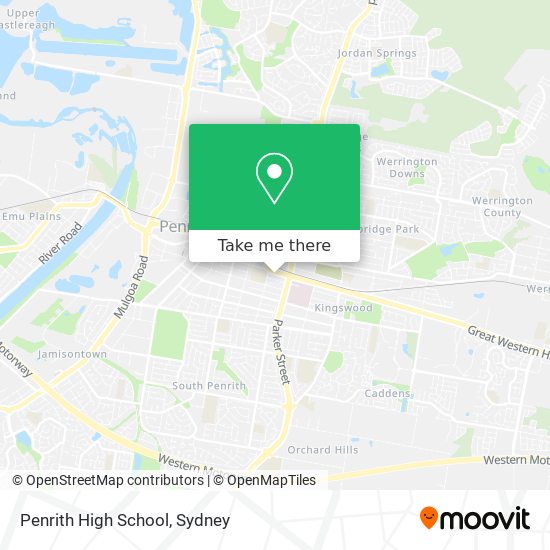 Mapa Penrith High School