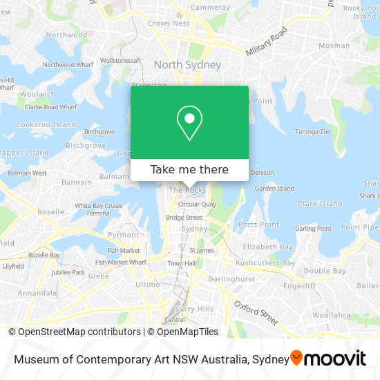 Museum of Contemporary Art NSW Australia map