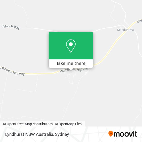 Mapa Lyndhurst NSW Australia