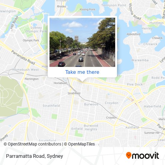Parramatta Road map