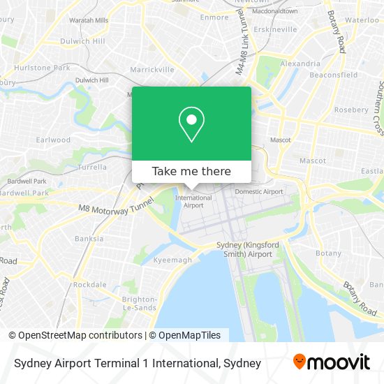 Sydney Airport Terminal 1 International map