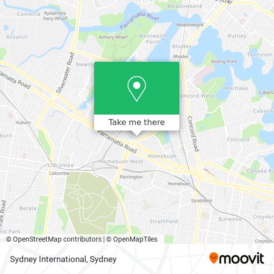 Sydney International map