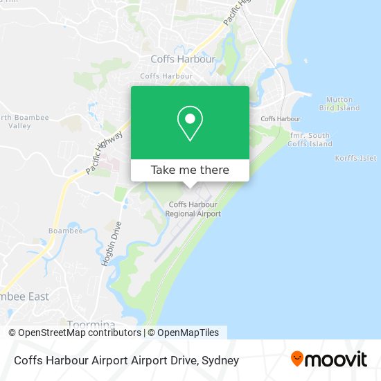 Coffs Harbour Airport Airport Drive map