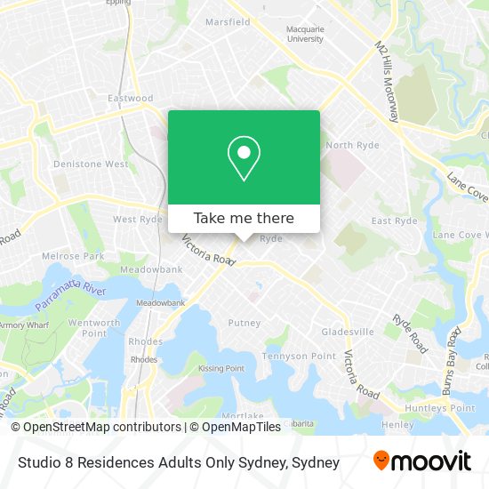 Studio 8 Residences Adults Only Sydney map