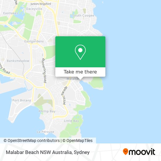 Malabar Beach NSW Australia map