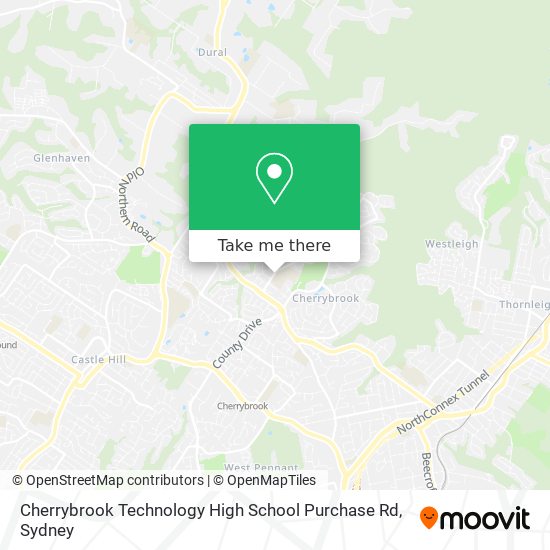 Cherrybrook Technology High School Purchase Rd map