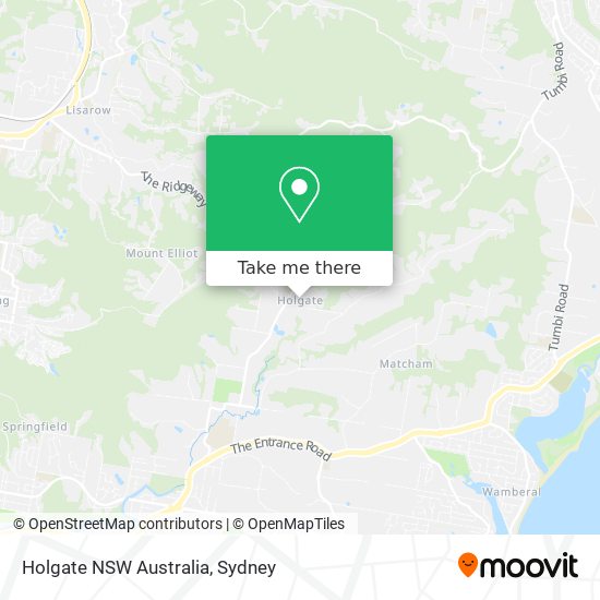 Mapa Holgate NSW Australia