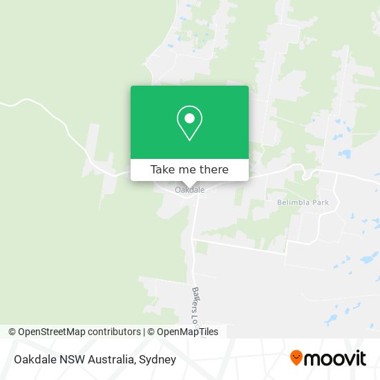 Oakdale NSW Australia map