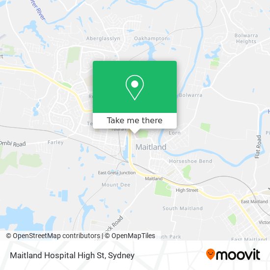Maitland Hospital High St map