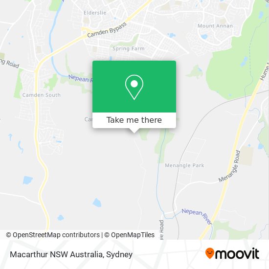 Mapa Macarthur NSW Australia