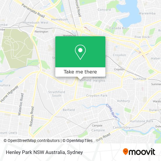Mapa Henley Park NSW Australia