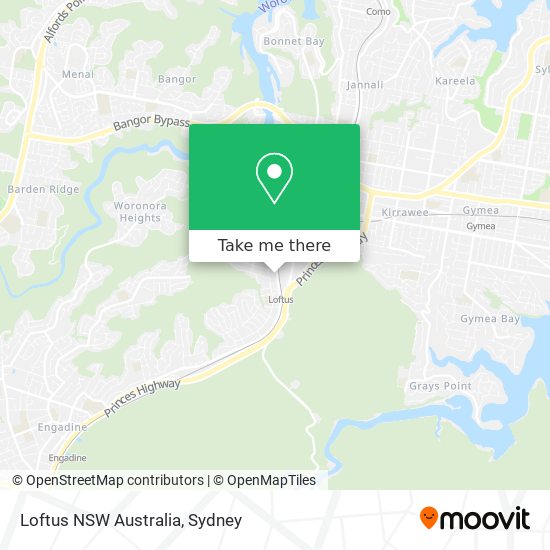 Loftus NSW Australia map