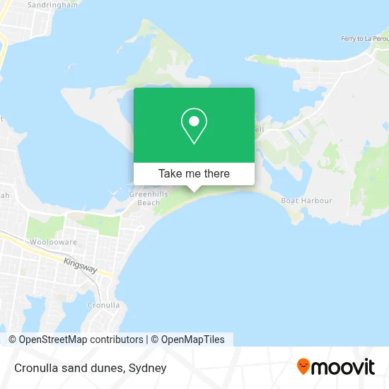 How to Get to Cronulla sand dunes in Kurnell by Bus or Train?