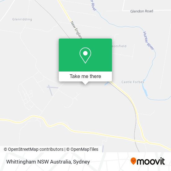 Mapa Whittingham NSW Australia