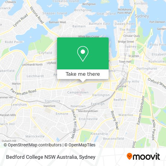 Bedford College NSW Australia map