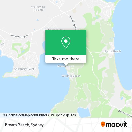 Bream Beach map