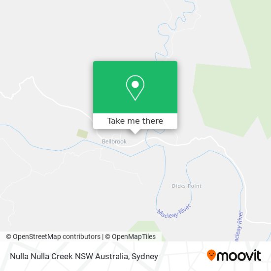 Nulla Nulla Creek NSW Australia map