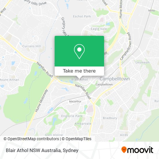 Mapa Blair Athol NSW Australia